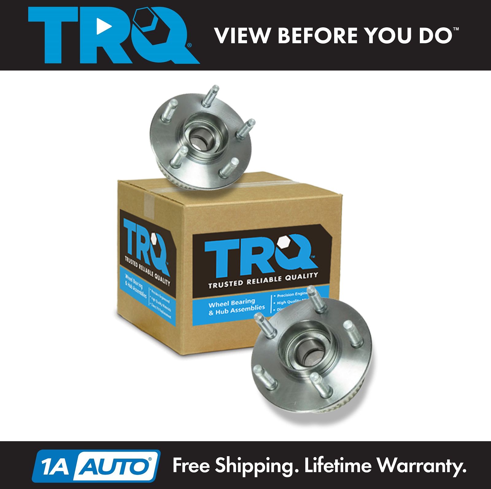TRQ Rear Wheel Bearing & Hub for models with ABS Brakes