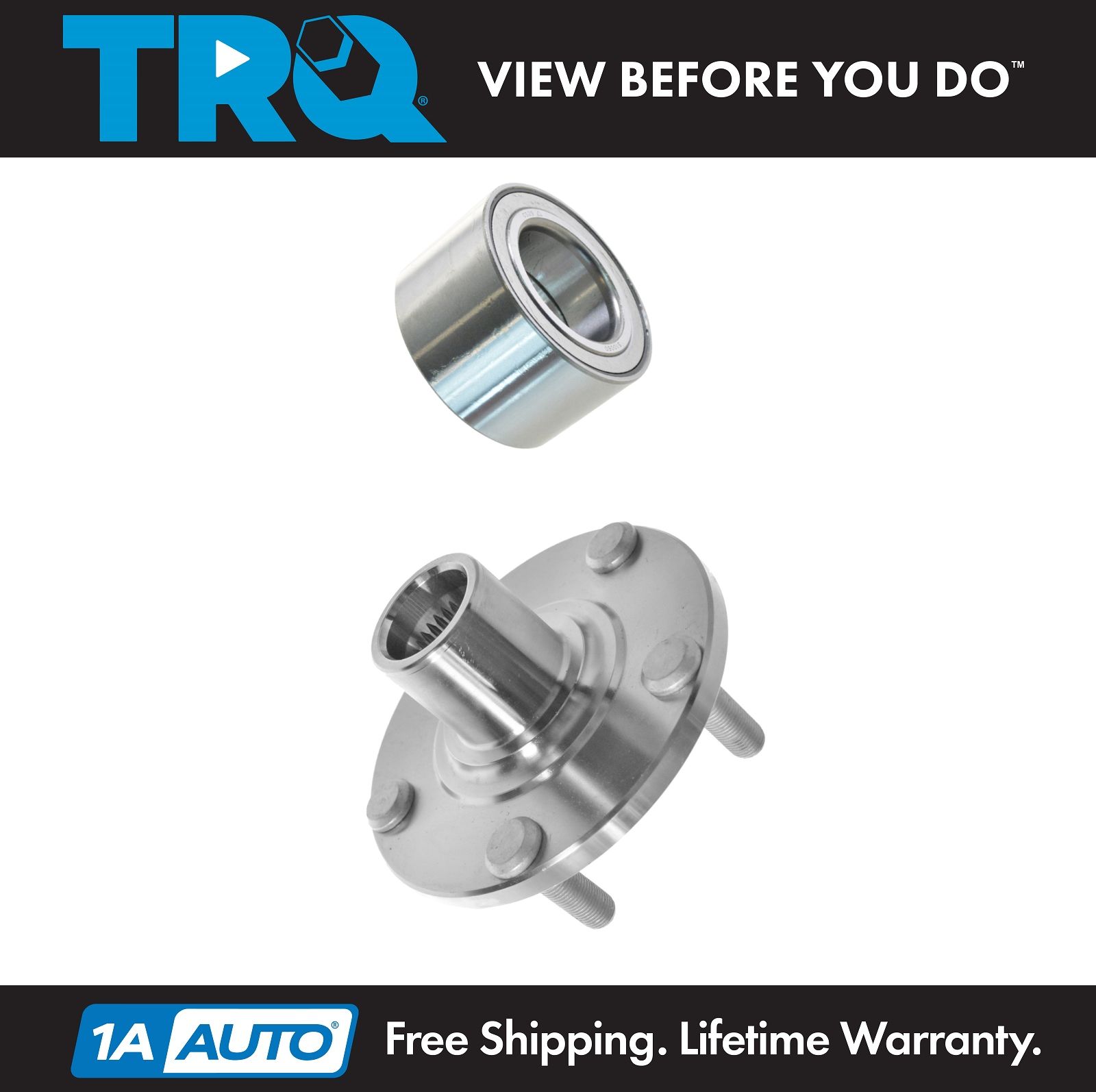 Pair Front Wheel Hub Bearing for 2005 2006 Nissan Altima V6-3.5L 3498cc ONLY