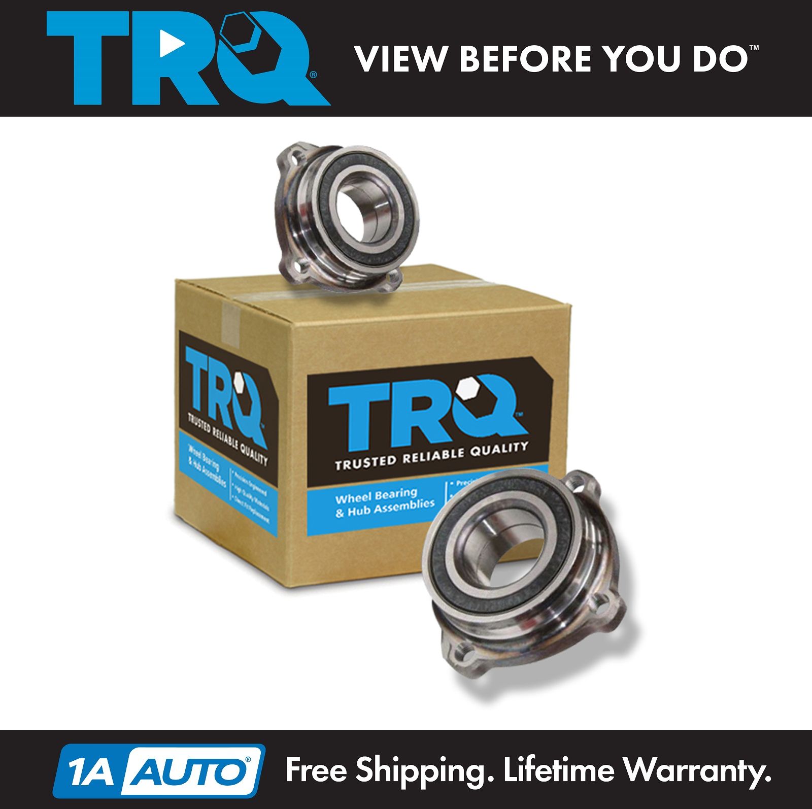 TRQ Rear Wheel Hub Bearing Pair NEW for BMW 7 6 5 & X Series | eBay