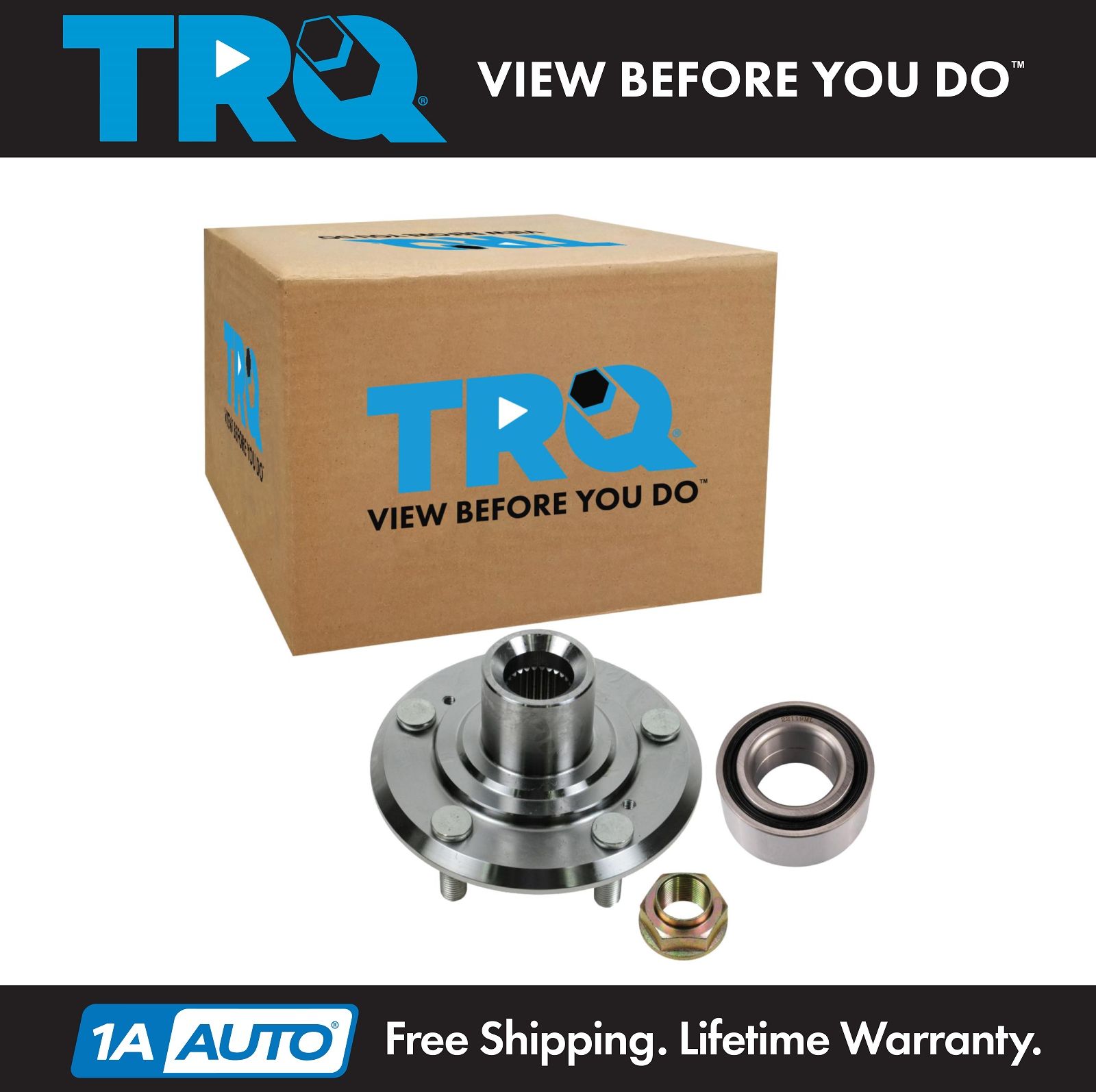 TRQ Front Wheel Hub /& Bearing Kit Left or Right for 00-11 Ford Focus