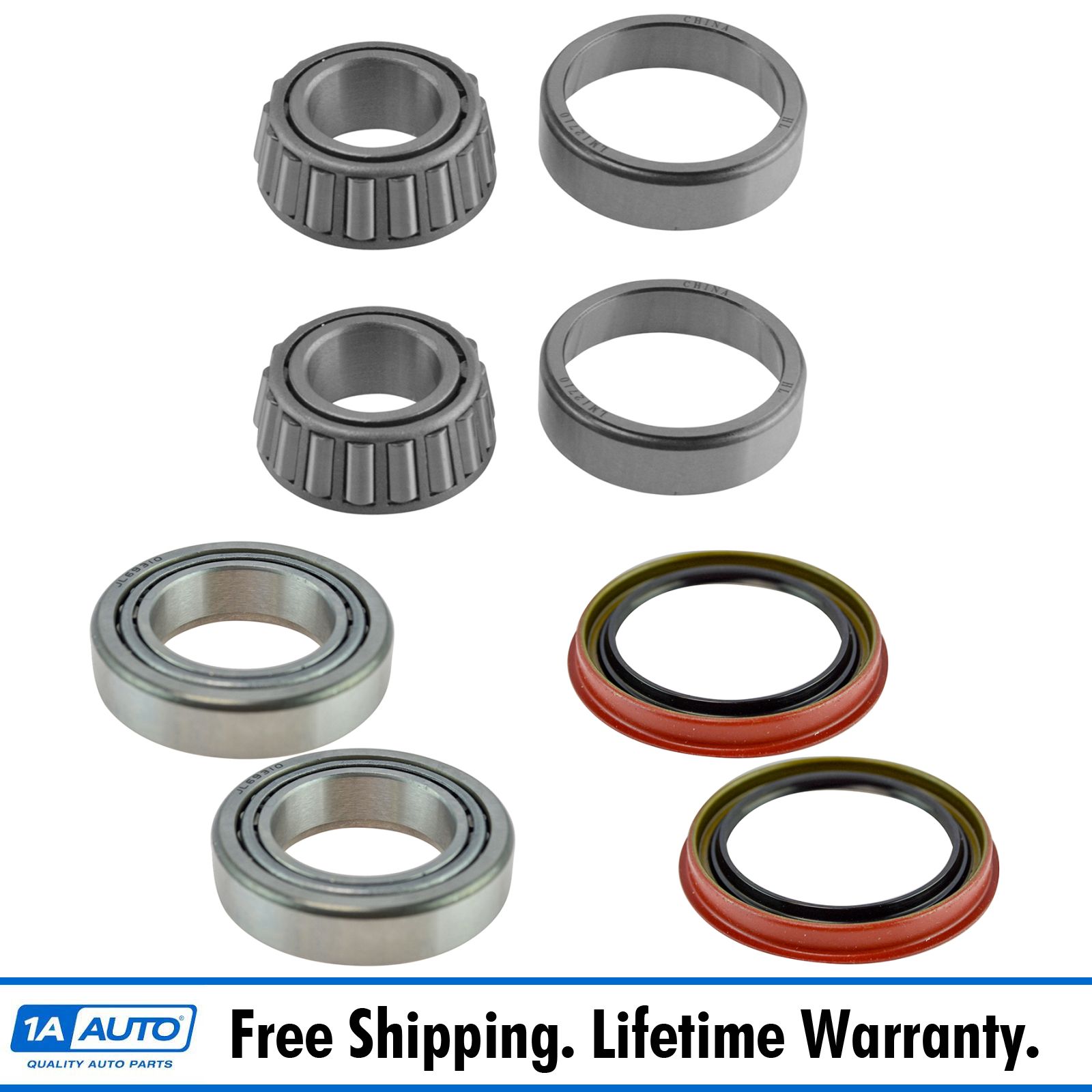 Front Inner & Outer Wheel Bearing w/ Seal Pair LH & RH Sides for Ford F150 2WD eBay