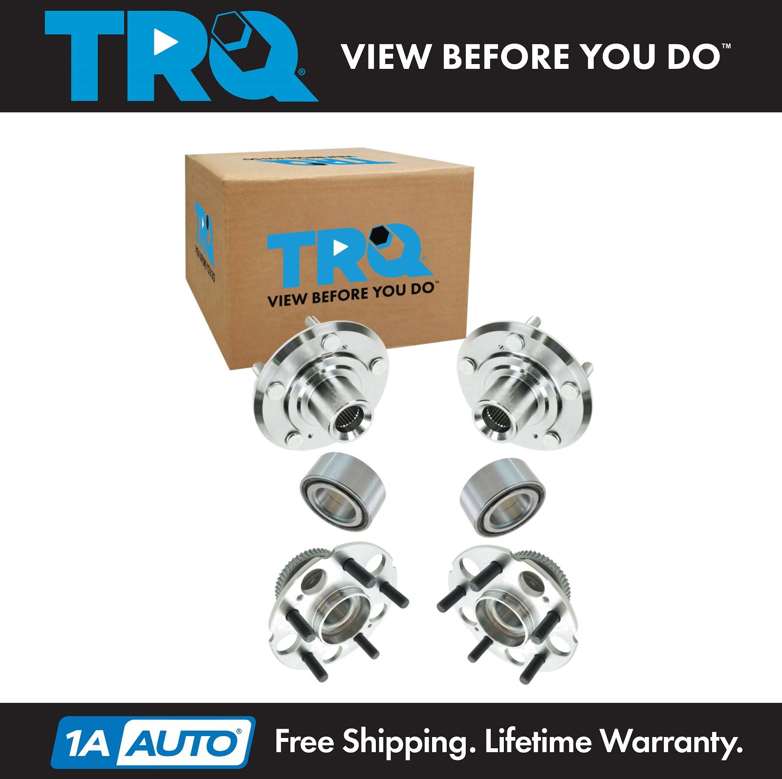 <b>6 Piece Wheel Bearing & Hub Kit</b>