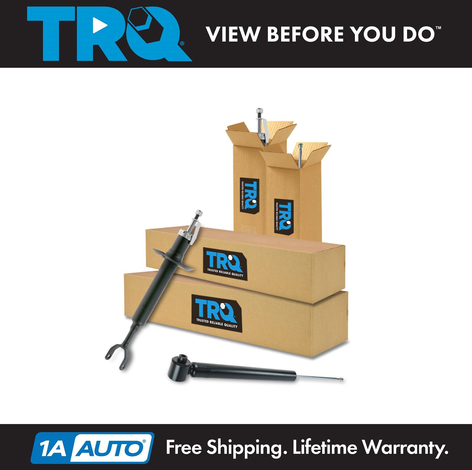 Rear Struts Shock Absorbers Left /& Right Pair Set for Audi A6 VW Passat