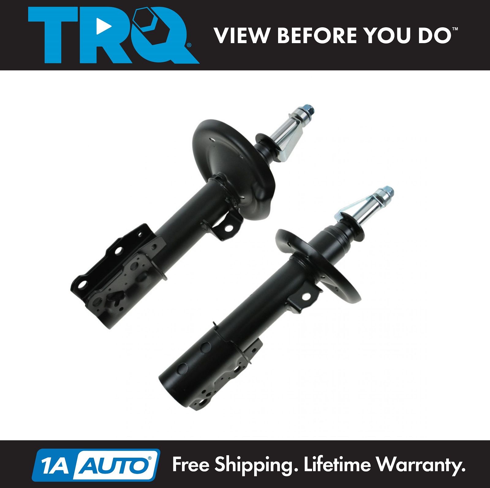 Front Shock Struts Left & Right Pair Set NEW for Chevy Malibu Pontiac