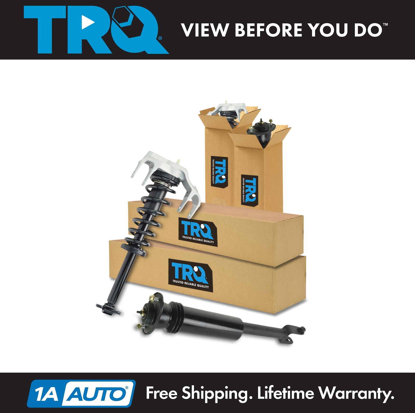Front Rear Quick Complete Loaded Strut Spring Assembly Shock Kit Set 4pc New