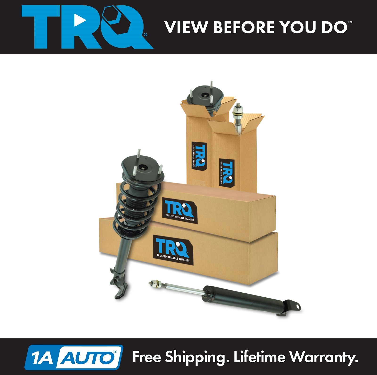 Front Rear Quick Complete Loaded Strut Spring Assembly Shock Kit Set 4pc New