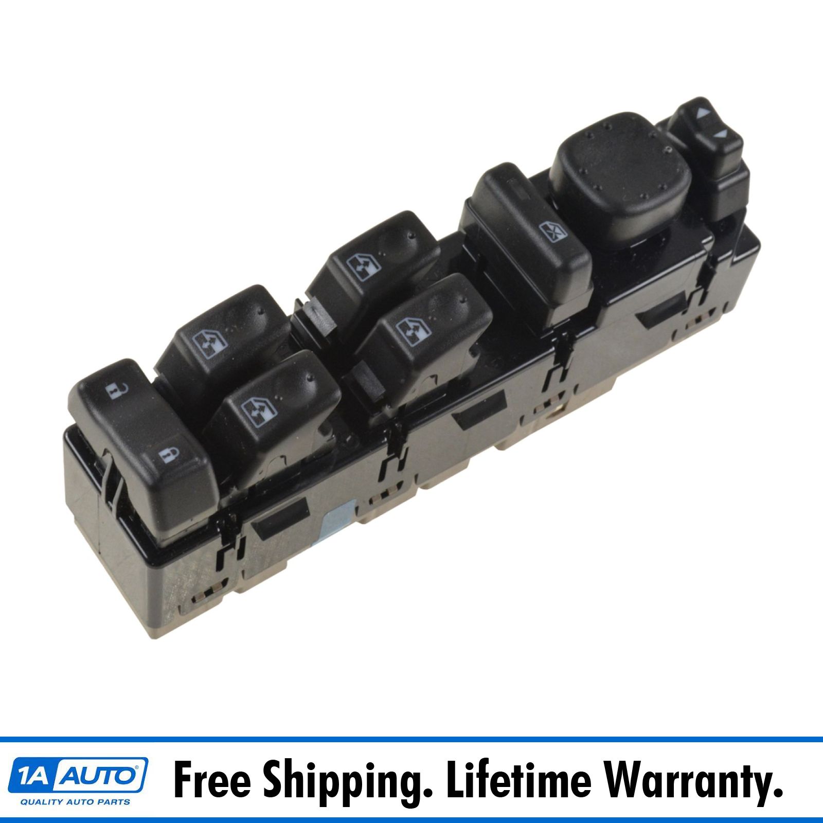 Power Window Switch Black Front Left Hand Side for Chevy Driver LH Chevrolet GMC