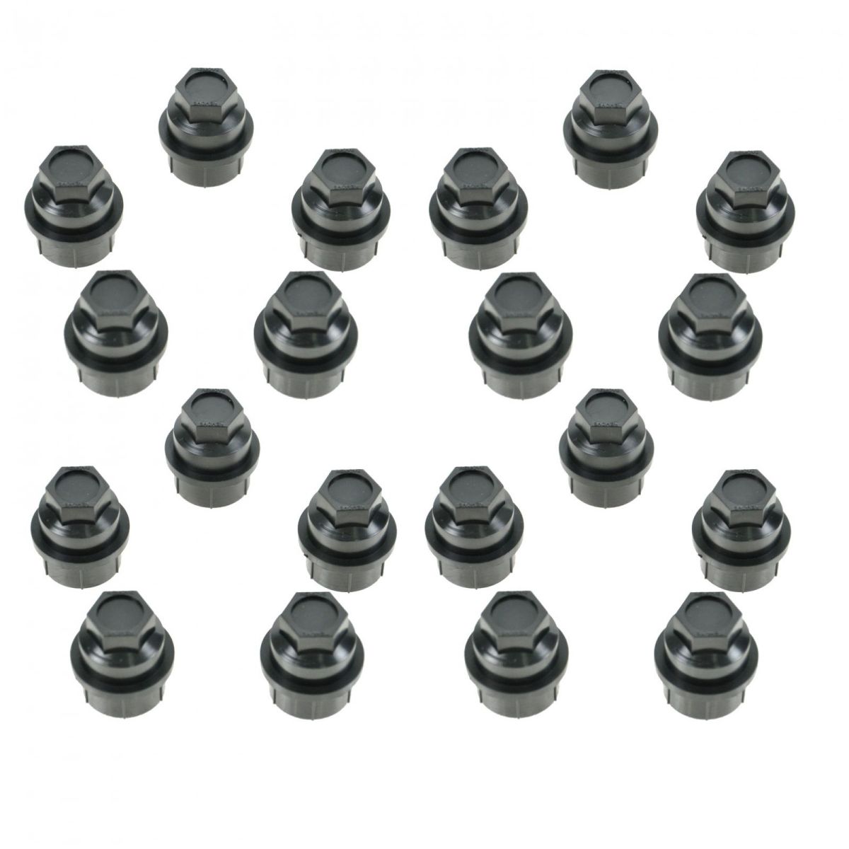 Dorman Wheel Lug Nut Cap Black Plastic Kit Set of 5 for Chevy GMC Cadillac