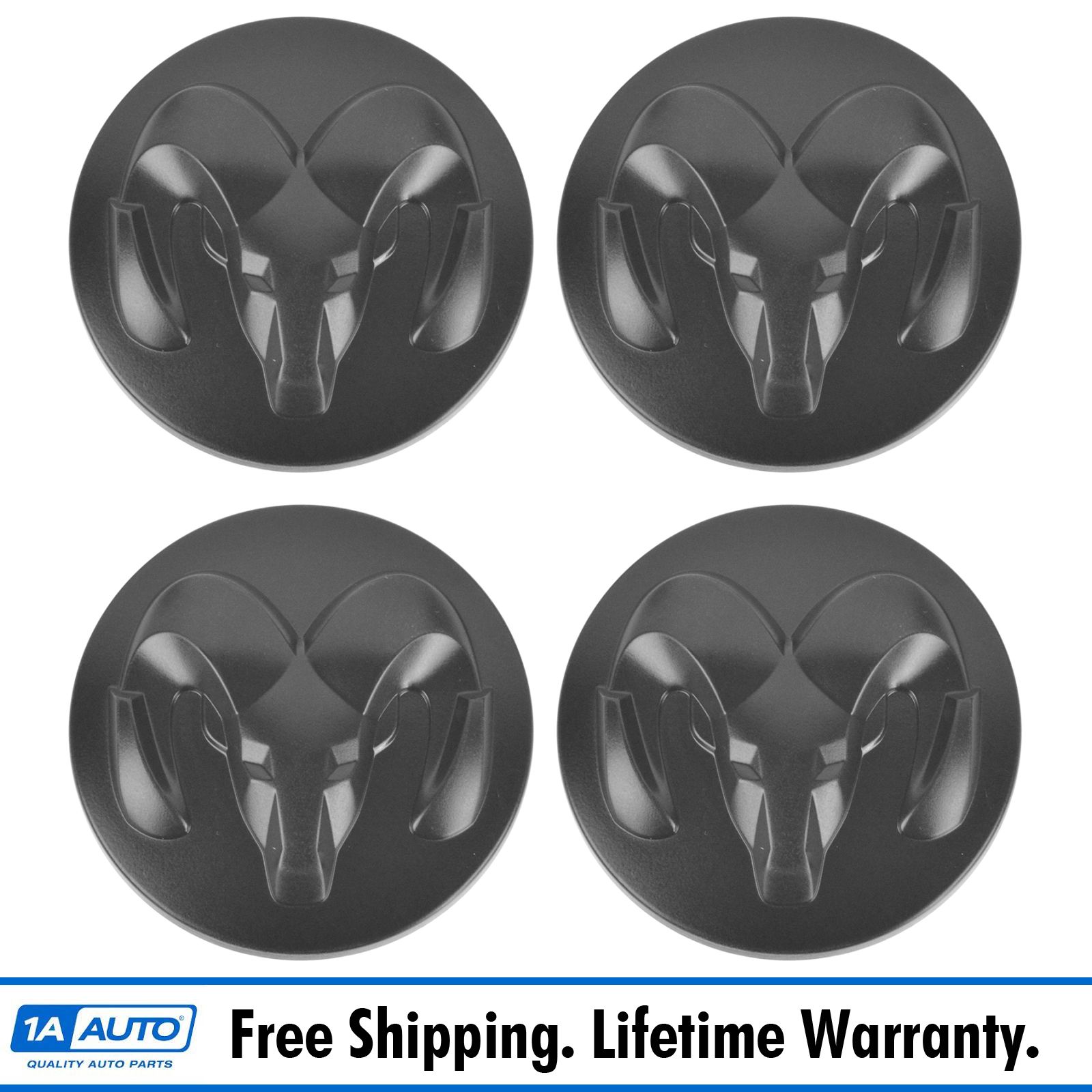 dodge ram 1500 black center caps