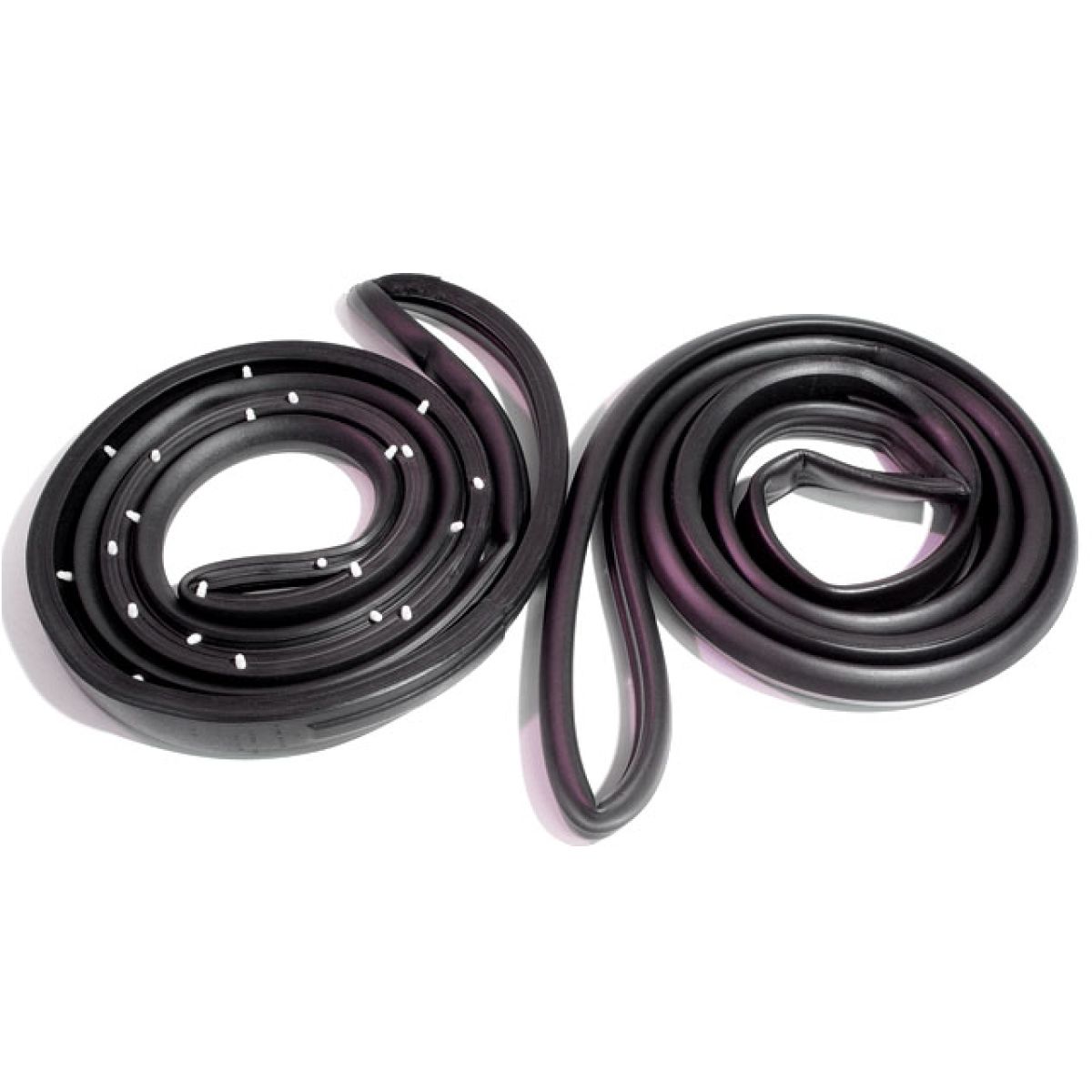 Rear Door Rubber Weatherstrip Seal Pair Set of 2 for LeSabre Deville Impala 4 Dr