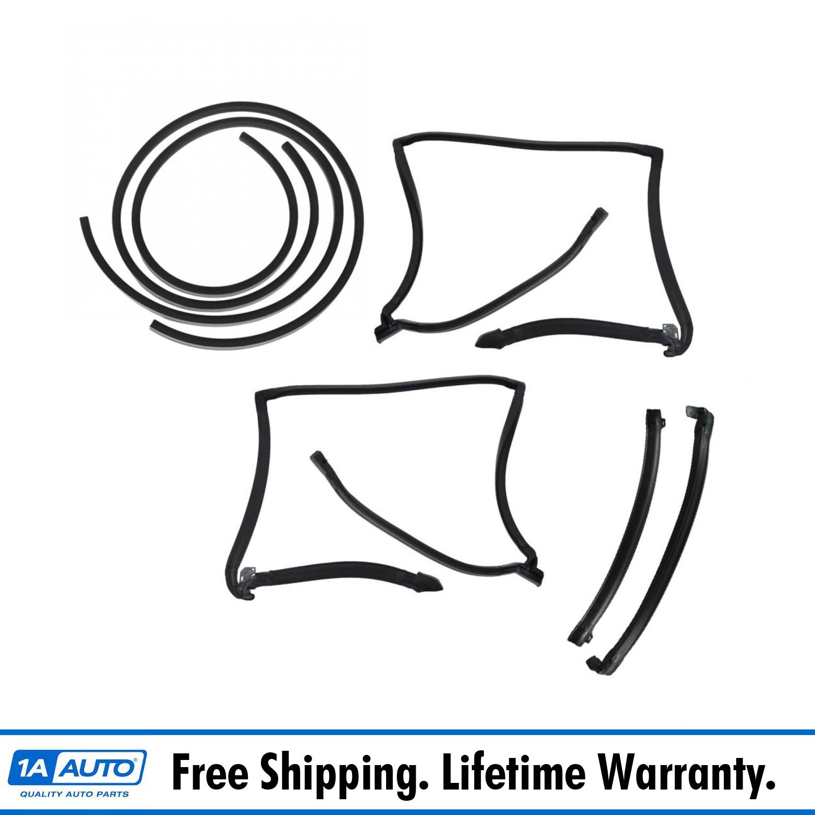 T Top Roofrail Weatherstrip Seals Kit Set For Buick Chevy