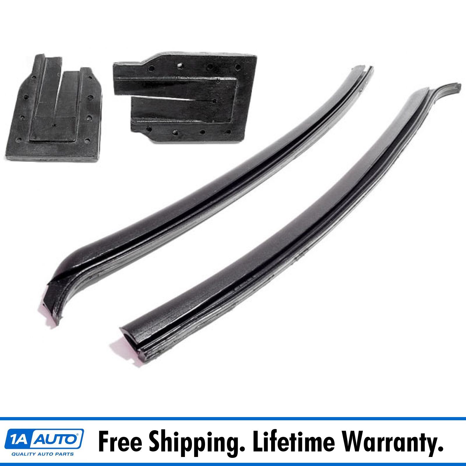 1966-67 Buick Gran Sport U Jamb Door Lock Pillar Weatherstrip Seals