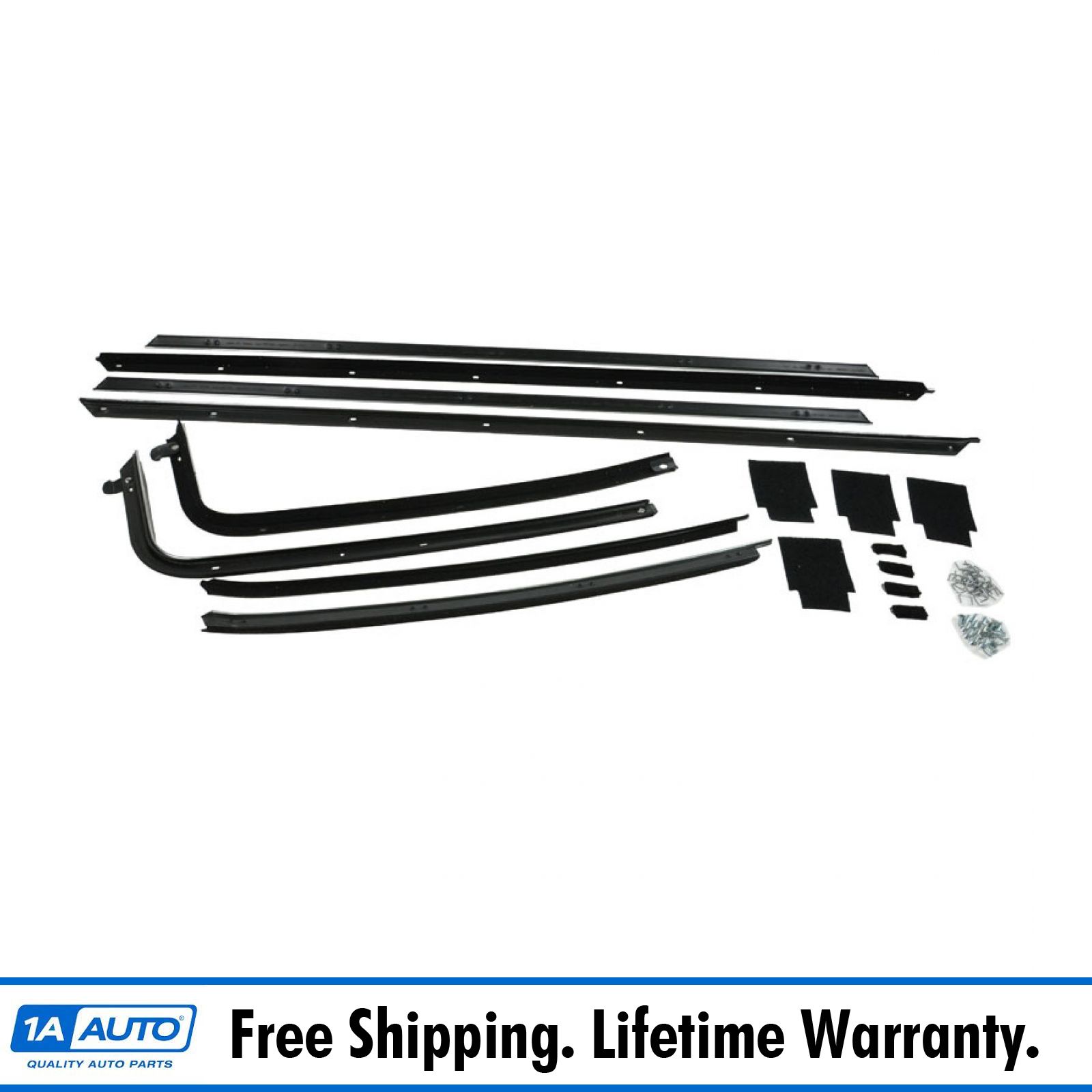 Details About Window Sweep Felt Set Of 8 For 70 72 Chevy Malibu Chevelle 2 Door Hard Top