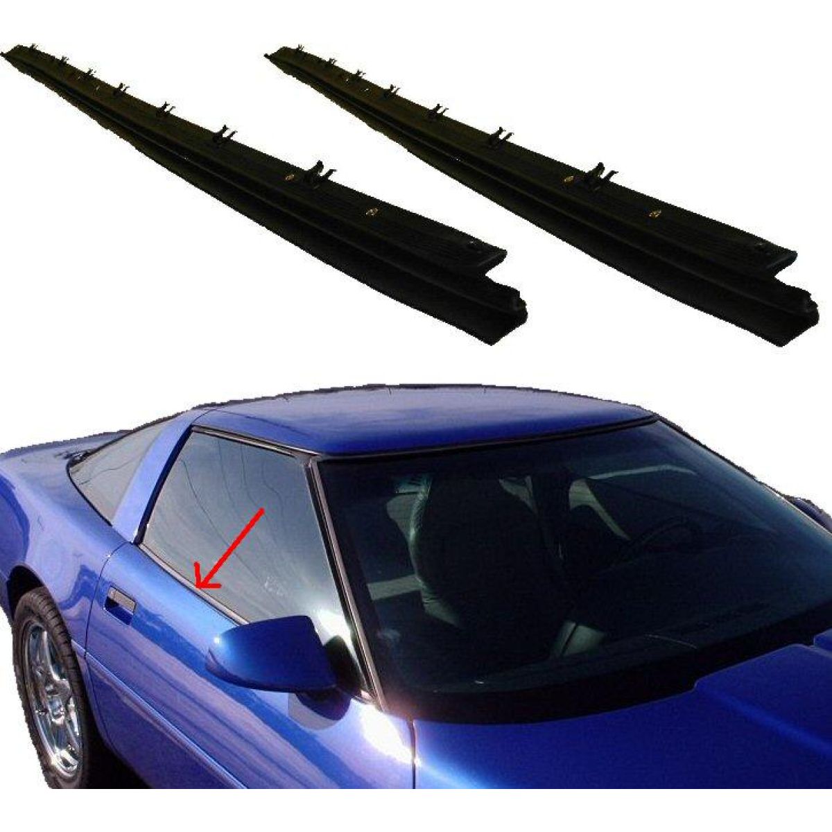 1984-96 Chevy Corvette Outer Window Sweeps