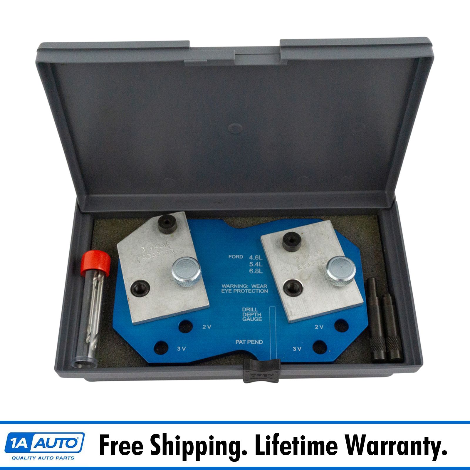 Lisle 68500 Broken Exhaust Manifold Bolt Stud Drill Template for Ford