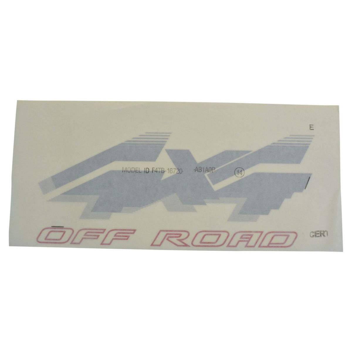 OEM Ford 4x4 Off-Road Bed Decals – Red & Silver Pair For F-Series Trucks